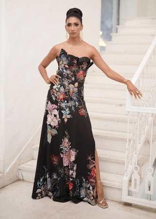 Multicolor sera gown