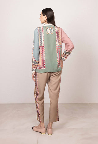Eva buttondown shirt and pants
