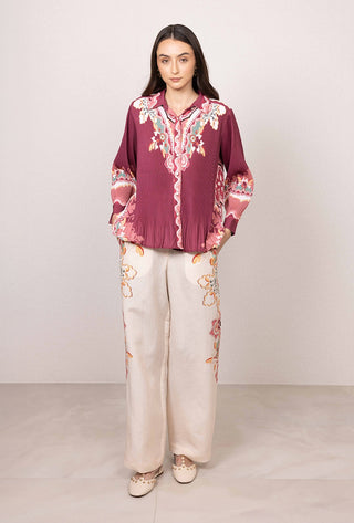 Eli pleated shirt and pants