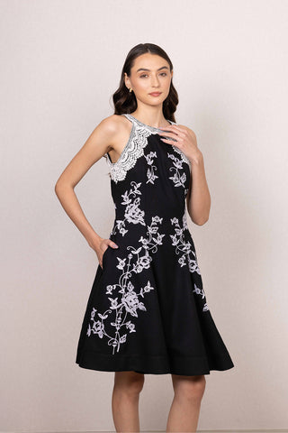 Zayel halter mini dress