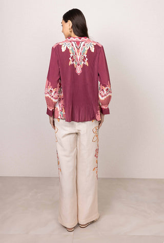 Eli pleated shirt and pants