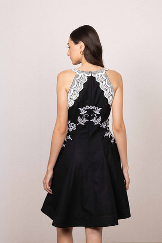 Zayel halter mini dress