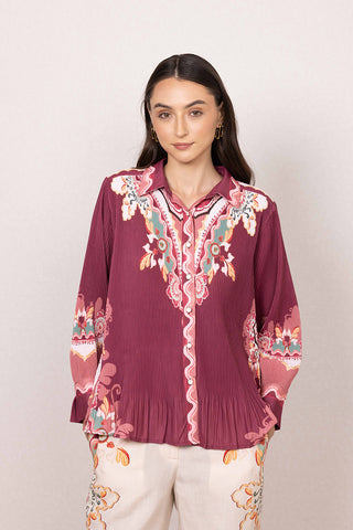 Eli pleated shirt and pants