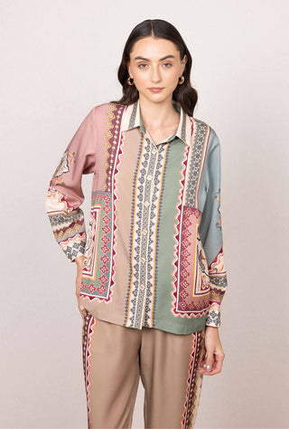 Eva buttondown shirt and pants