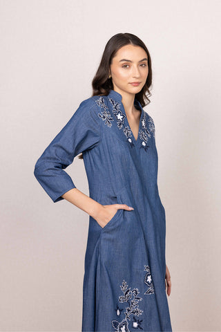 Vireo panel midi dress