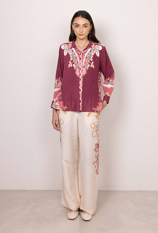 Eli pleated shirt and pants