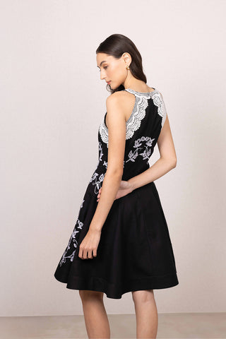 Zayel halter mini dress