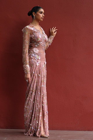 Chaya collared sari dress