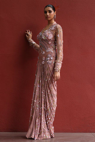 Chaya collared sari dress