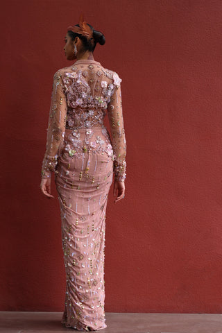 Chaya collared sari dress