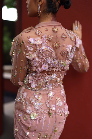 Chaya collared sari dress