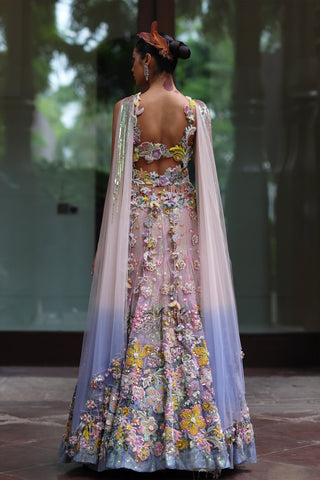 Sora tasselled lehenga and blouse