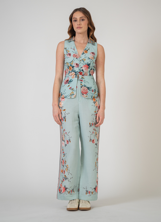 Petra collared waist coat and pants
