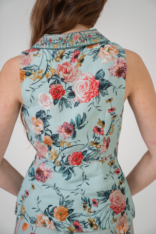 Petra collared waist coat and pants