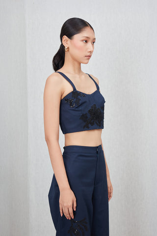 Tammie navy blue bustier