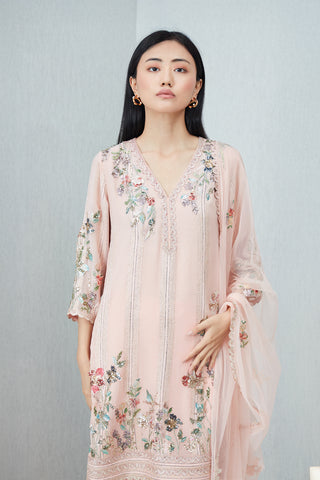 Pink mason tunic set