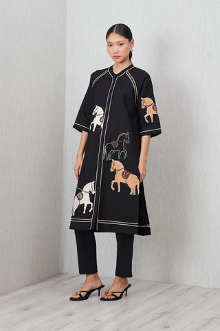 Giara black tunic