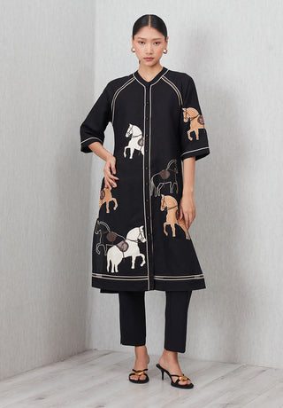 Giara black tunic