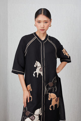 Giara black tunic
