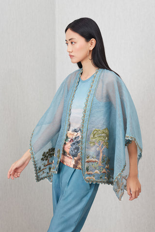 Elle teal blouse and inner