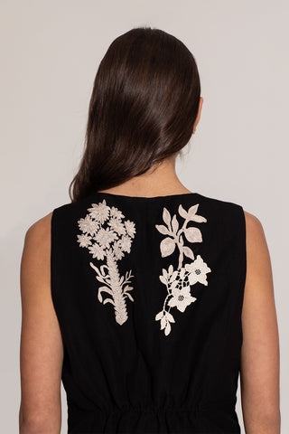 Black alina waistcoat
