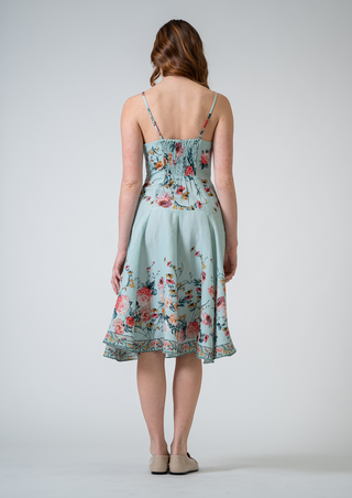 Roselle multicolor strap midi dress