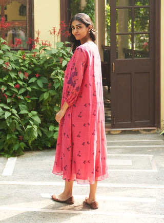 Rouge Printed Dress by Vaayu available on Indiaspopup