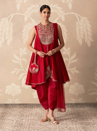 Red ishq kurta salwar set
