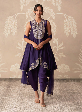 Purple khayaal kurta salwar set