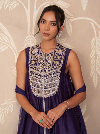 Purple khayaal kurta salwar set