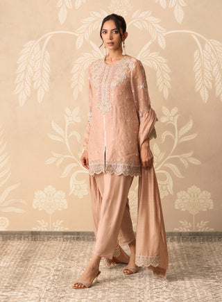 Champagne zehn kurta salwar set