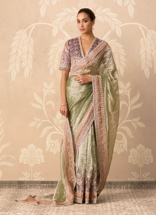 Tissue trio ehsas sari set