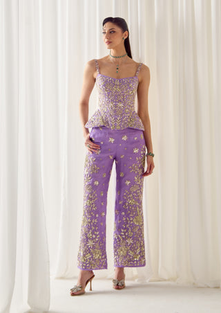 Lavender corset top and pants