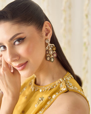 Mustard-yellow farsi salwar suit