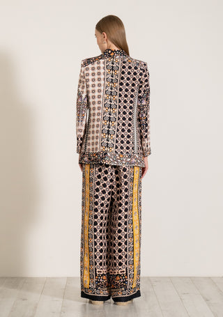 Aurora knotch collar jacket and pants