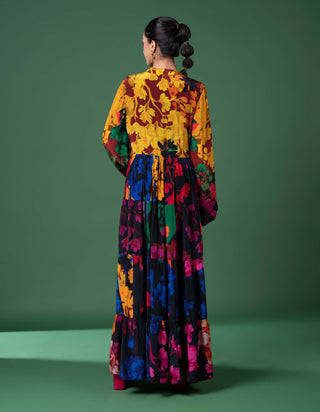 Arcadia Print Tier Dress by Siddhartha Bansal, available on Indiaspopup.com