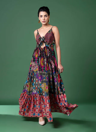 Sylvan Print Tier Dress by Siddhartha Bansal, available on Indiaspopup.com