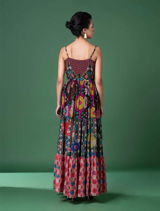 Sylvan Print Tier Dress by Siddhartha Bansal, available on Indiaspopup.com