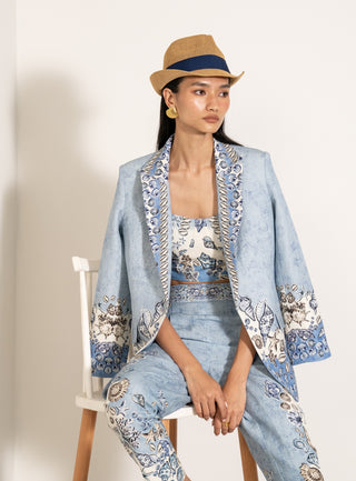 Mira knotch collar jacket