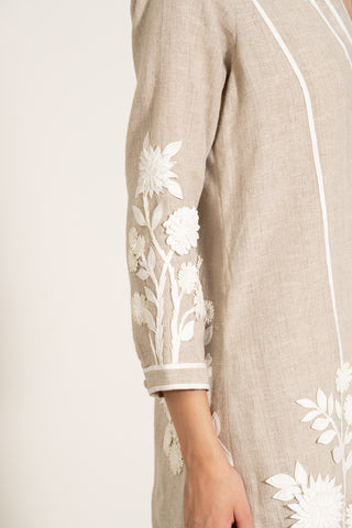 Hazel beige tunic and pants