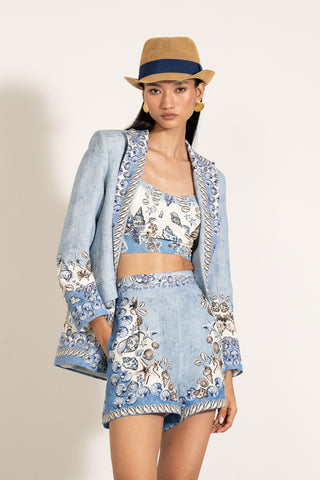 Mira knotch collar jacket
