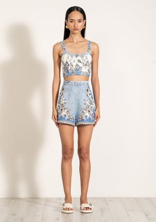 Coraline sky blue bustier