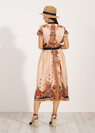 Agatha belted midi dress