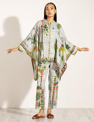 Vista green kaftan and pants