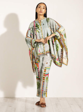 Vista green kaftan and pants