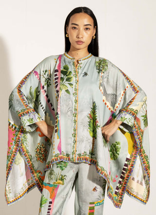 Vista green kaftan and pants