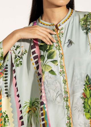Vista green kaftan and pants