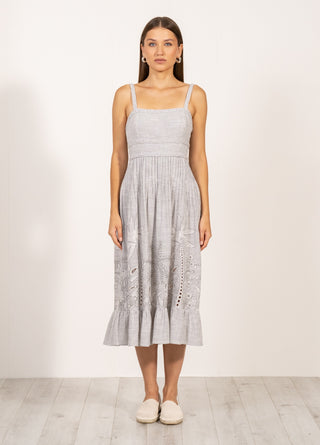 Athea gray braided dress