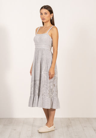 Athea gray braided dress