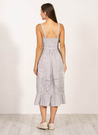 Athea gray braided dress